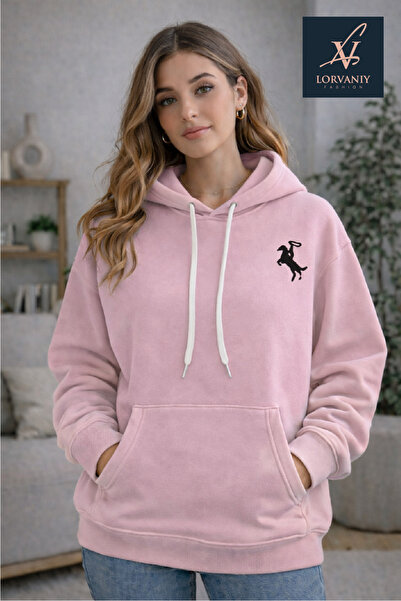 LORVANIY سويت شيرت للجنسين مطبوع 3 Thread K بغطاء رأس