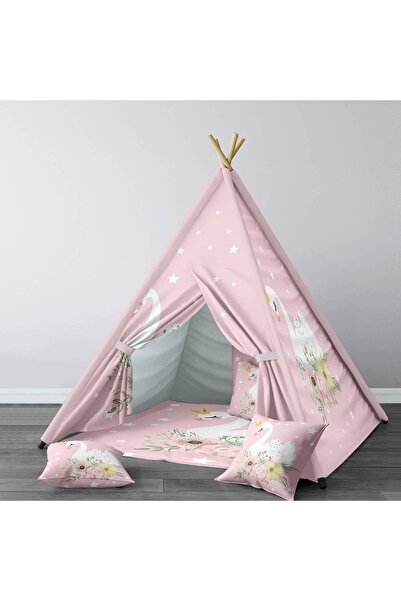 instababyrooms Çocuk Oyun Çadırı Kuğu Dijital Baskılı