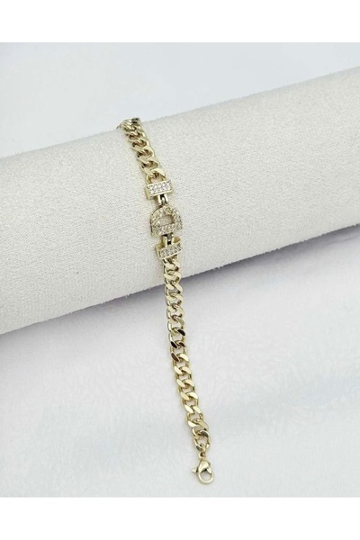 SY AKSESUAR 14K Gold Kuyumcu Model Harf Bileklik