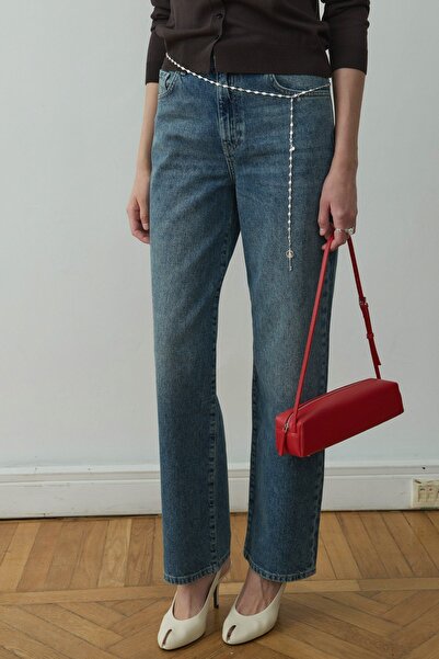 Suud Collection Blue Courtney Wide Leg Jean