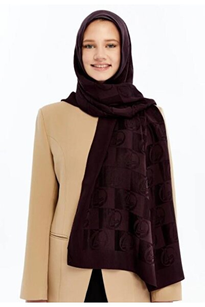 Valentino Orlandi Alia Shawl - New Dama Patterned - Dark Burgundy