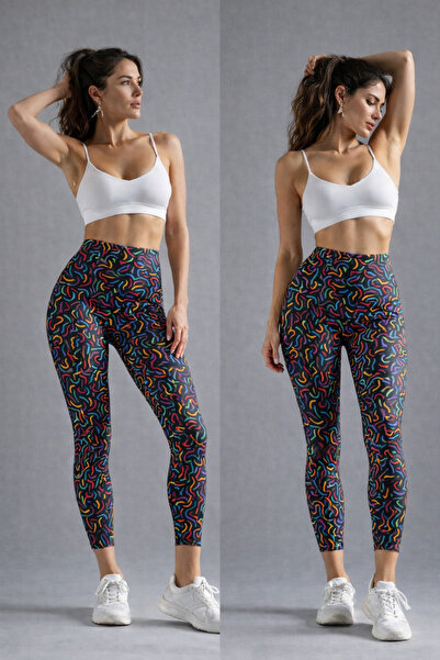 JOLT Colanți lungi pentru femei cu model Model nr: 078