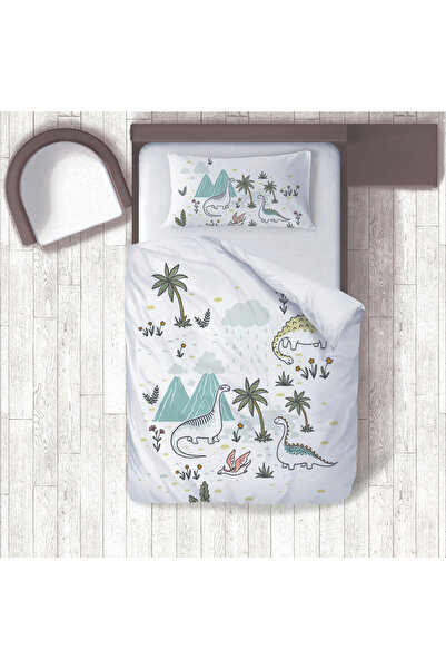 instababyrooms غرفة الأطفال قطن لو طقم غطاء لحاف ملاءة سرير سيز ديناصورات رقم...