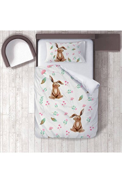 instababyrooms Children's Room Cotton Lu Duvet Cover Set Bed Sheet Sız Tavşan...