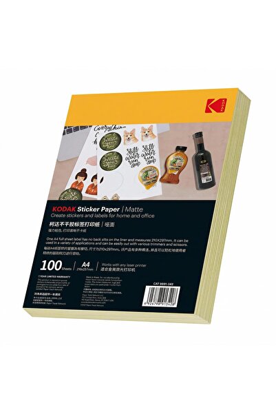 Kodak MAT STİCKER KAĞIDI - A4*100 ADET