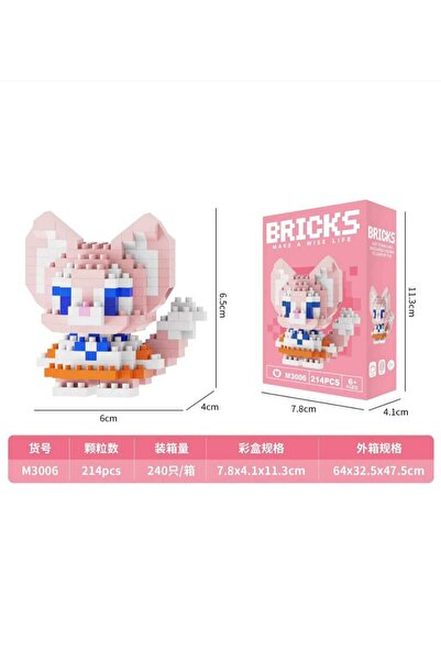 BTİCARET Bricks Pinkyday Karakter Figürü Mini Yapı Blok Seti – Sanrio Koleksi...