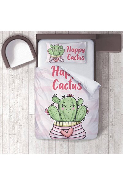 instababyrooms Children's Room Cotton Lu Duvet Cover Set Bed Sheet Sız Kaktüs