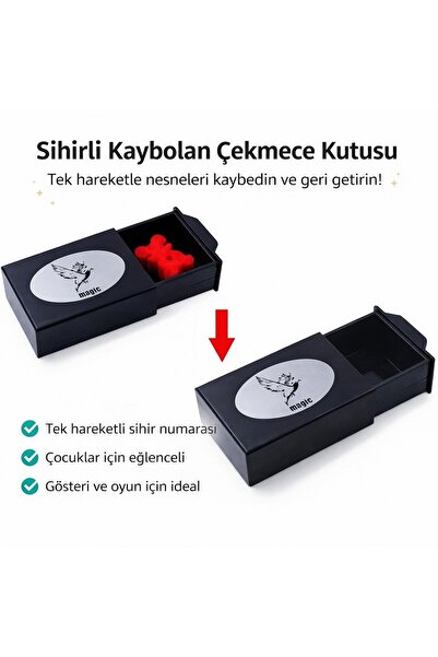 ZEMİRA HOME Magic Box That Lose Everything Magic Drawer 3X10X7 cm