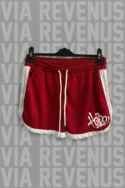 Vordevia Hope Printed Women's Sports Running and Fitness Shorts with Side Str...