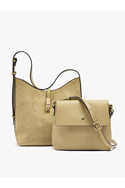 PARFOIS Kadın Deri Efektli Omuz Çantası