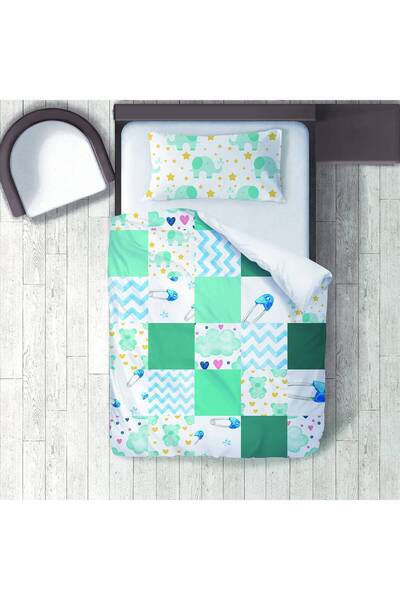 instababyrooms غرفة الأطفال قطن لوج طقم غطاء لحاف ملاءة سرير سيز فِل آند تيدي...