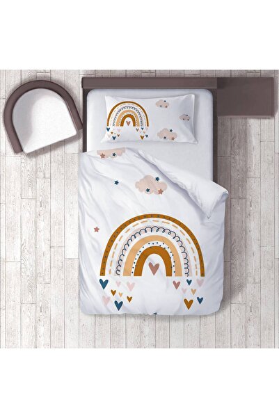 instababyrooms غرفة الأطفال قطن لوج طقم غطاء لحاف ملاءة سرير سيز رينبو رقم 01421