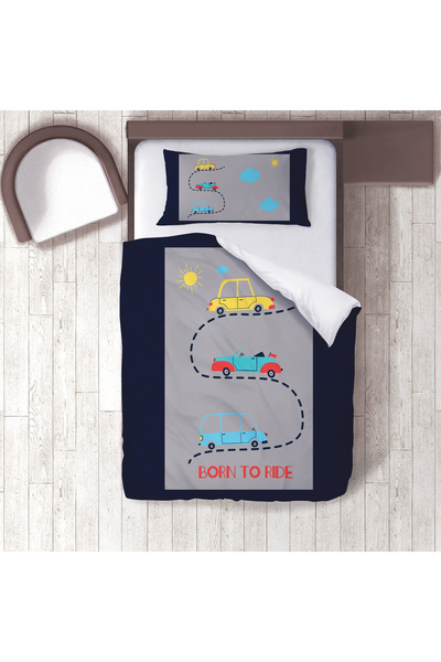 instababyrooms Children's Room Cotton Lu Duvet Cover Set Bed Sheet Sız Arabal...