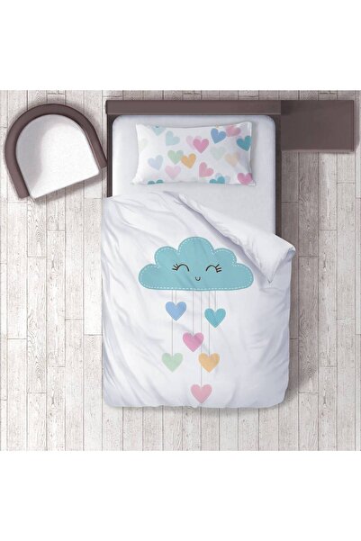 instababyrooms غرفة الأطفال قطن لو طقم غطاء لحاف ملاءة سرير سيز كلاود آند هارتس