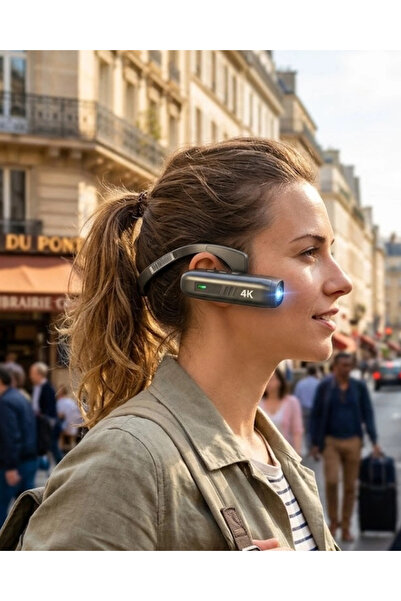 esplendor Kablosuz WiFi Bağlantılı 4K Mini Kamera 30MP Fotoğraf Giyilebilir T...