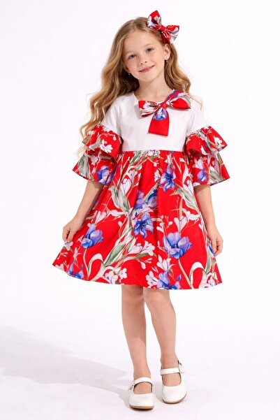 MAY MARA DEVOJČIČINA HALJINA SA MAŠNOM I CVETOVIMA