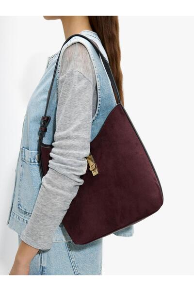 PARFOIS Kadın Deri Efektli Omuz Çantası