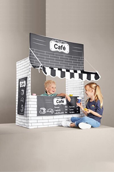 Tchibo مقهى خيمة لعب للأطفال، رمادي وأبيض