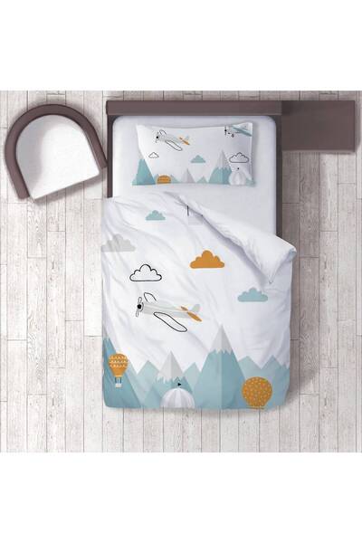 instababyrooms Children's Room Cotton Lu Duvet Cover Set Bed Sheet Sız Airpla...