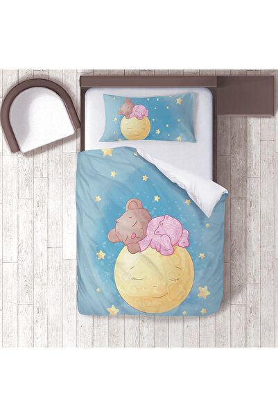 instababyrooms Children's Room Cotton Lu Duvet Cover Set Bed Sheet Sız Ayar a...
