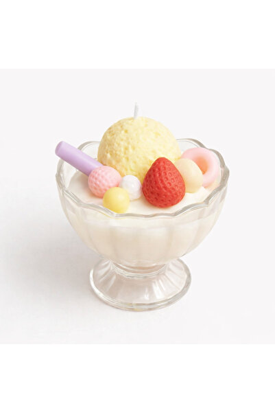 Veluna mum El Yapımı Renkli Dondurma Kase Mum 🍨💫