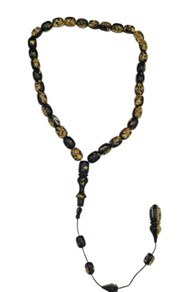 Generic مسبحة مصبوبة/ورقة ذهب حقيقي 8.8 × 11.5 مم