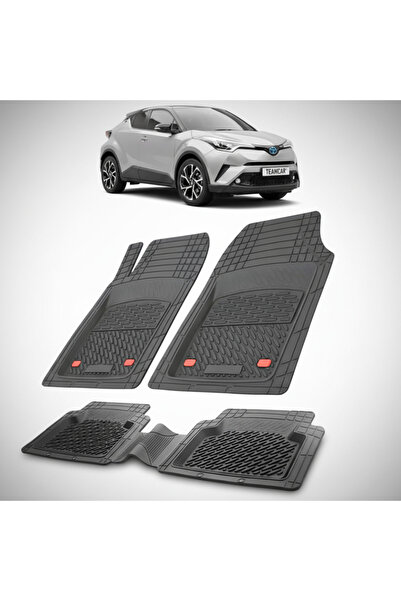 TEAMCAR Πατάκια Toyota C-HR AX10 συμβατά με Συμπαγής SUV 2016-2019 | Μαύρο