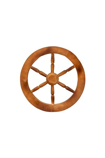 Z-Tools Roată decorativă din lemn, diametru 40 cm, maro