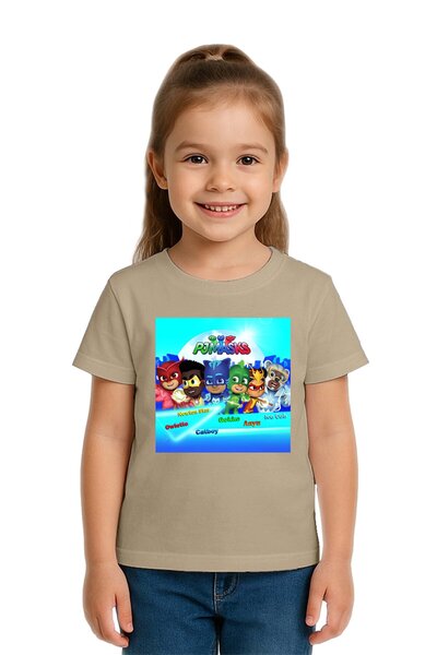 SEDİRLİ Unisex Pijamaskeliler με τύπωμα Παιδικό μπλουζάκι Βαμβάκι από χτενισμ...