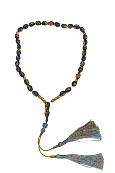 Generic مسبحة مصبوبة/ورقة ذهب حقيقي 12 × 9 مم