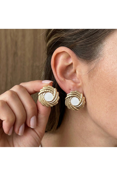 Ervalina Colorful Enamel Rowed Women's Earrings