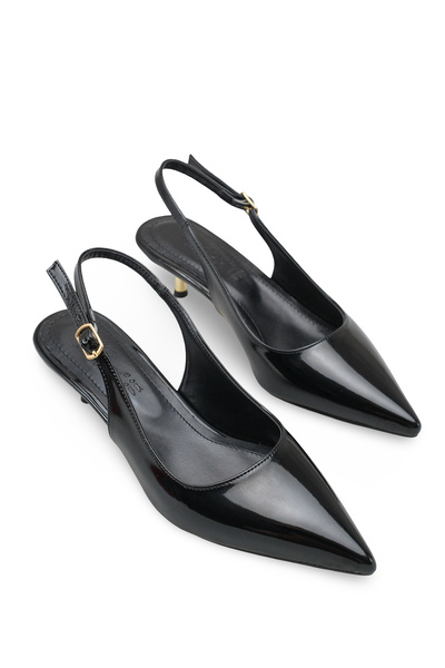 Riccon Pantofi de damă cu vârf ascuțit și spate deschis toc stiletto u 001280...