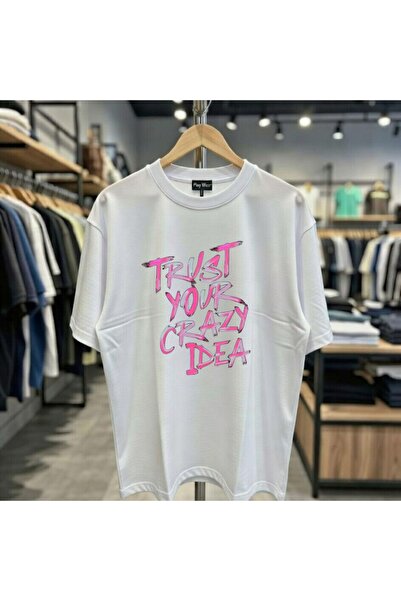 playwear Μπλουζάκι με στάμπα  "Trust Your Crayz Idea ", 100% βαμβακερό, overs...