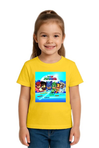 SEDİRLİ Unisex Pijamaskeliler με τύπωμα Παιδικό μπλουζάκι Βαμβάκι από χτενισμ...