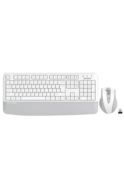 A4 Tech FG2500S Beyaz Plus 2.4GHz FN-MM Türkçe Q 3200DPI Klavye & Mouse Set