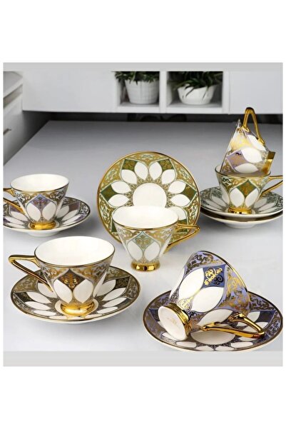 KÖSEOĞLU HOME Kosova Porcelain Modern Coffee Cup for 6 People