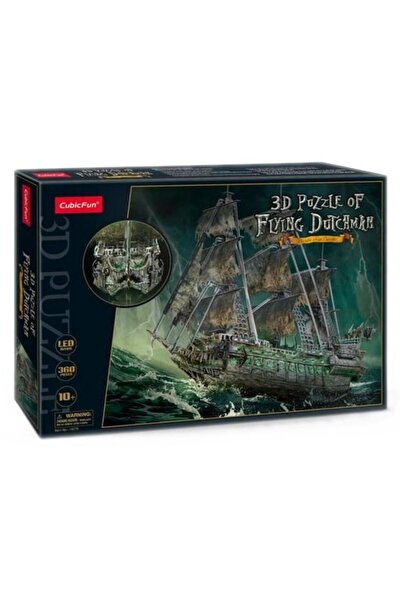 Cubic Fun Puzzle 3D Olandezul Zburător cu LED-uri multicolore