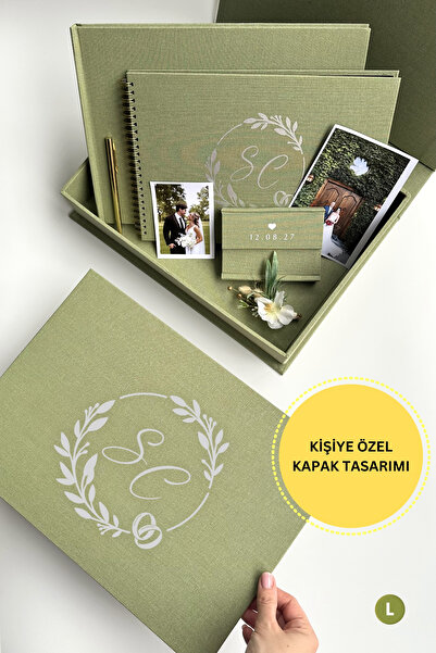 Norm Design L Büyük, KETEN | Düğün, Bebek, Albüm, Hatıra Saklama Kutusu | Kiş...