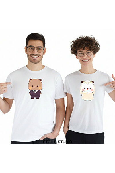 Etoile Studio تي شيرت وسويت شيرت للعروس والعريس بوبو دودو للعشاق |   هدية عيد...
