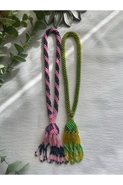 Handmade KUM BONCUK EL İŞİ İKİLİ SALLAMA TESBİH VE ARABA AKSESUARI