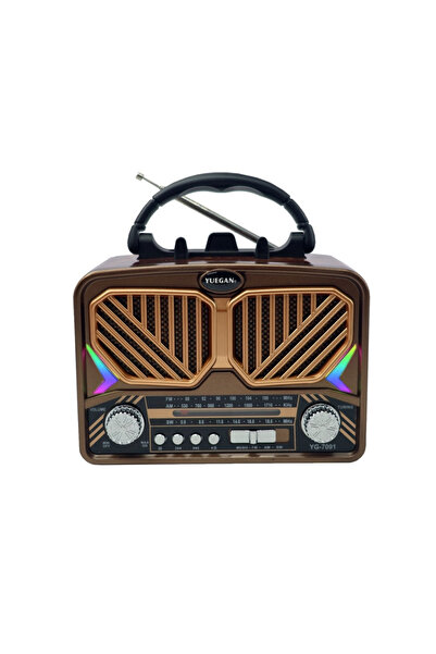 inteknoloji Yuegan PL-4700 FM,BT,SD,USB GİRİŞLİ NOSTALJİ RADYO FENER ÖZELLİKLİ