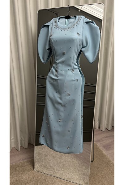 Sondos Fashion فستان سهره سماوي