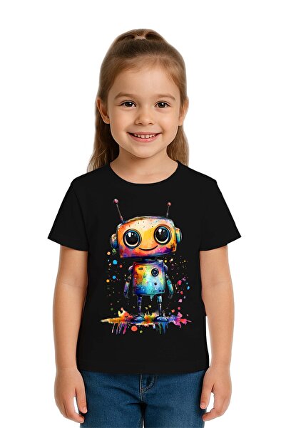 SEDİRLİ Tricou unisex pentru copii Robot cu imprimeu bumbac moale țesături în...