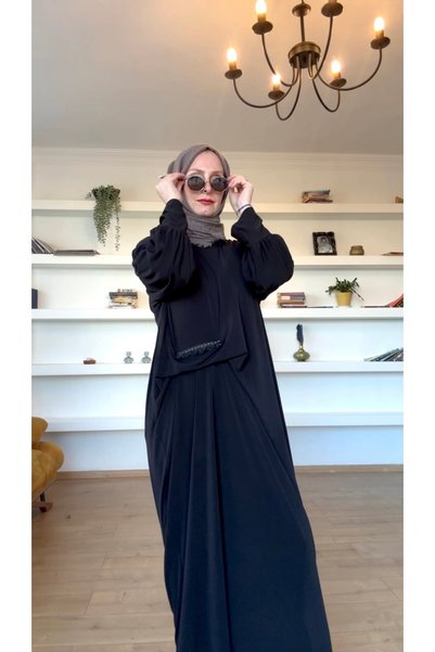Melek aydın Appliqué Fastened Dress