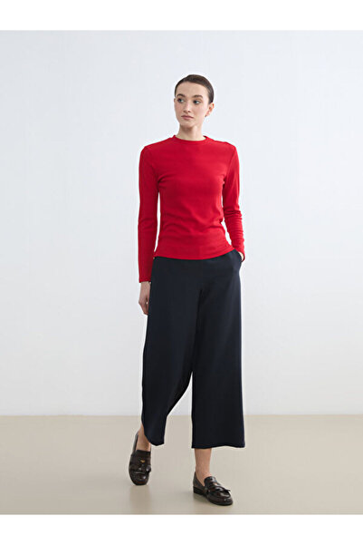 LC Waikiki Rmz Gi̇yi̇m Farkiyla Women's Wide Leg Pants with Waist Cord