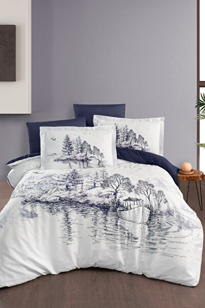 First Choice Arigon 100% Cotton Digital Print Lı Double Duvet Cover Set