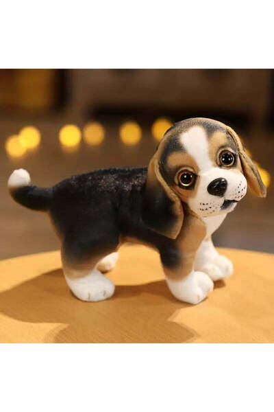 OEM Cățeluș Beagle de pluș realist, 20 cm