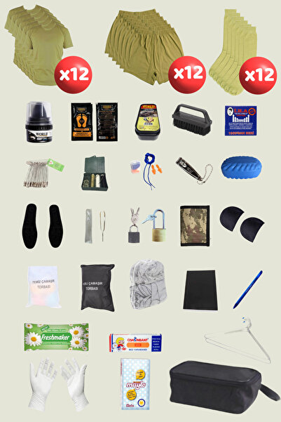 Outdoorun 12-Piece Military Set Undershirt, Socks, and 27 Accessories - Essen...