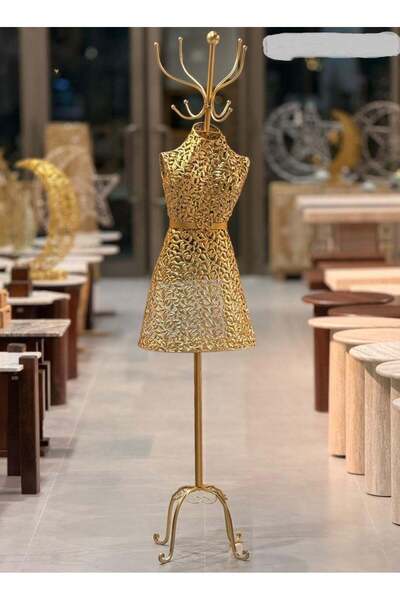AZOZ MERCHLY Half Length Iron Female Mannequin Gold