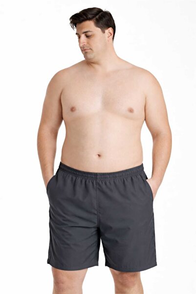 BELGER ERKEK BÜYÜK BATTAL BEDEN DENİZ ŞORTU LASTİKLİ BEL FERMUARLI CEPLİ XXL-7XL
